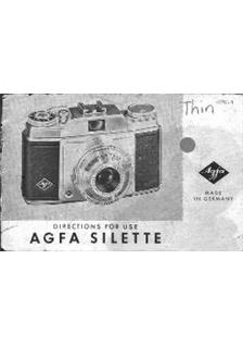 Agfa Silette manual. Camera Instructions.